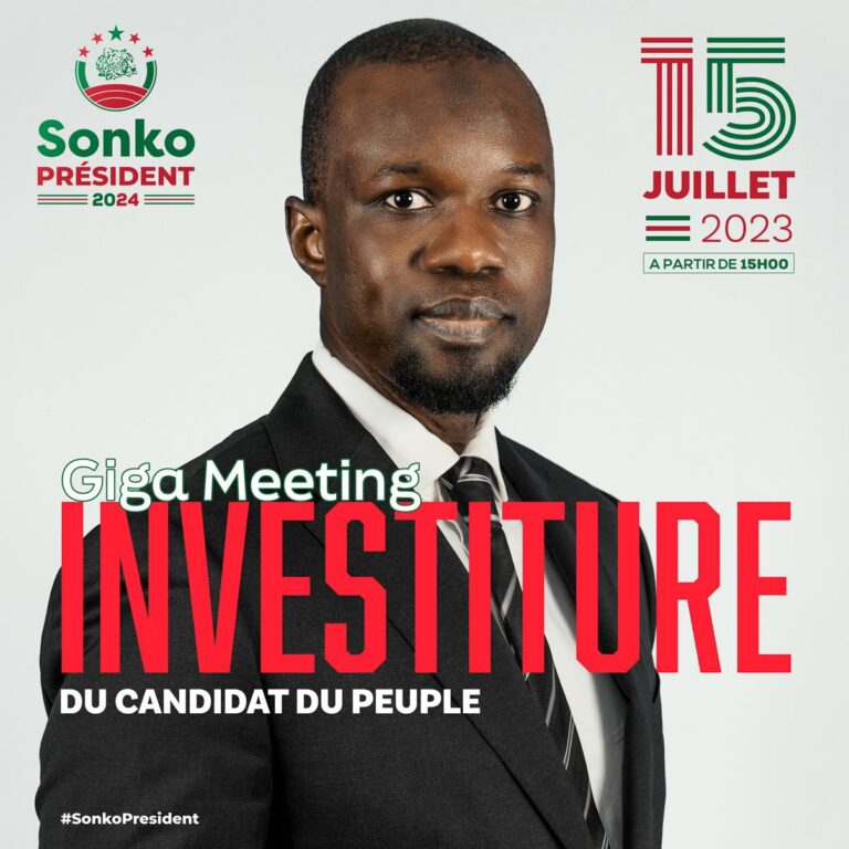 Le peuple sénégalais investit son candidat!