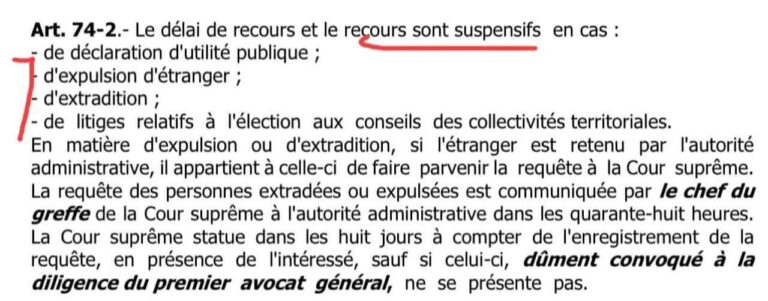 Le caractère non suspensif des pourvois en matière administrative: la DAF devant l’obligation de réintégrer sonko dans le fichier électoral 