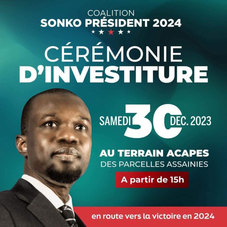 Une Mobilisation Historique en Prélude à l’Investiture de Sonko